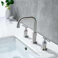 Widespread Bathroom Faucet Brushed Nickel